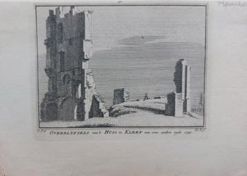 310 / Huis te Kleef bij Haarlem Oude Gravure 18e eeuw beschikbaar voor biedingen
