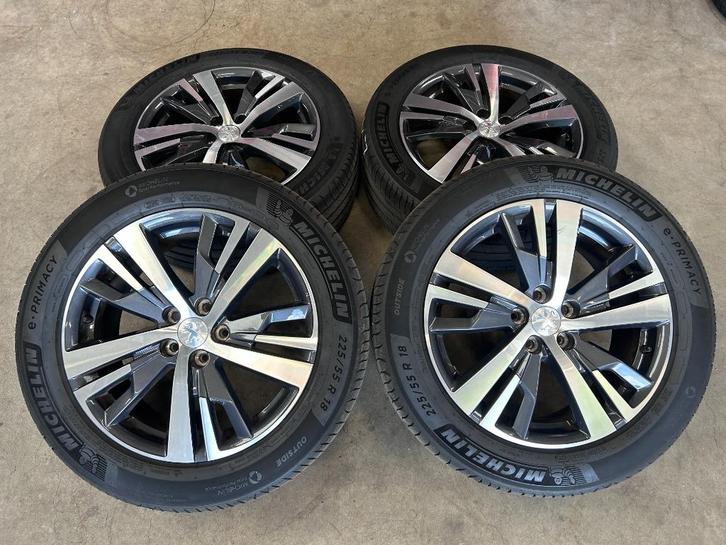18 INCH ORIGINELE VELGEN + ZOMERBANDEN PEUGEOT 3008 5008, Auto-onderdelen, Banden en Velgen, Banden en Velgen, Zomerbanden, 18 inch