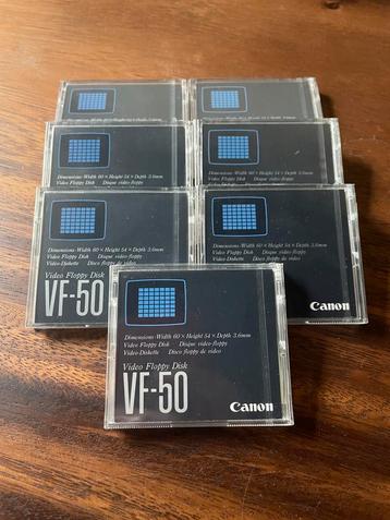 7x Sealed Canon VF-50 Video Floppy Disks – Sealed! beschikbaar voor biedingen