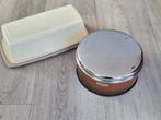 Set: Brabantia koektrommel en Tupperware cakedoos, Huis en Inrichting, Keuken | Tupperware, Ophalen of Verzenden, Gebruikt, Bruin