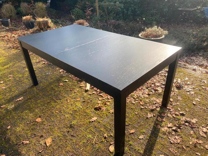 Uitschuifbare eettafel, Huis en Inrichting, Tafels | Eettafels, Gebruikt, 50 tot 100 cm, 200 cm of meer, Vijf personen of meer