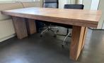 Massief teakhouten tafel 200x90cm, Ophalen, Gebruikt, Teakhout, 50 tot 100 cm