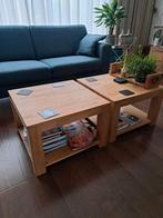 twee salontafels, Huis en Inrichting, Ophalen, Gebruikt, 50 tot 100 cm, Vierkant