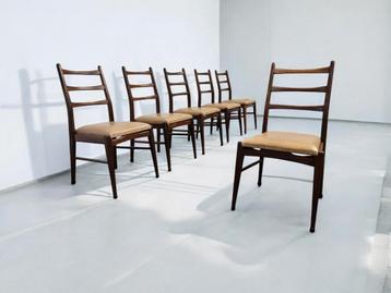 Louis van Teeffelen – “Kopenhagen” diningchairs (Wébé, 1950) beschikbaar voor biedingen