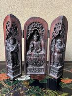 Chinese reisaltaar zwaar massief chinees Boeddha keizer, Antiek en Kunst, Ophalen of Verzenden