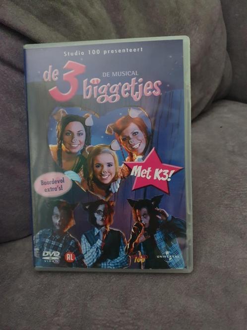 3 Biggetjes - De Musical met K3 ,  Origineel en Nederlands, Cd's en Dvd's, Dvd's | Kinderen en Jeugd, Zo goed als nieuw, Film