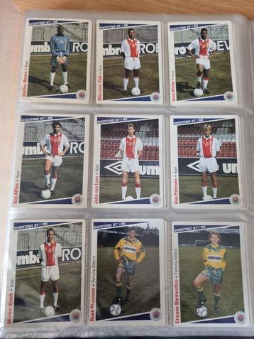 Map voetbalplaatjes Shooting Stars 1991/1992 no panini beschikbaar voor biedingen