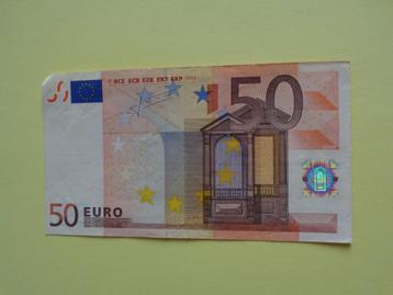 50 euro biljetten  Jean Claude Tricket beschikbaar voor biedingen