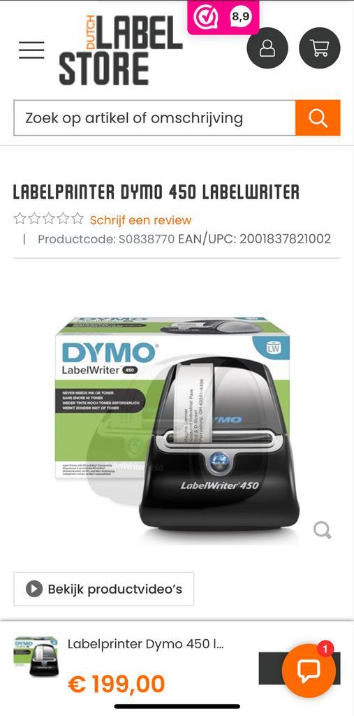 Dymo LabelWriter 450 Labelprinter Gebruikt, Computers en Software, Labelprinters, Gebruikt, Qwerty, Etiket, Ophalen of Verzenden