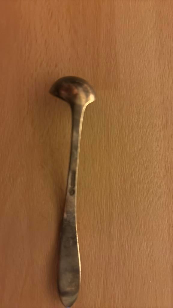 Antieke mosterd lepeltje, Antiek en Kunst, Ophalen of Verzenden