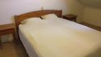 Tweepersoons bed kingsize, Huis en Inrichting, Slaapkamer | Bedden, Ophalen, Gebruikt, Bruin, Tweepersoons