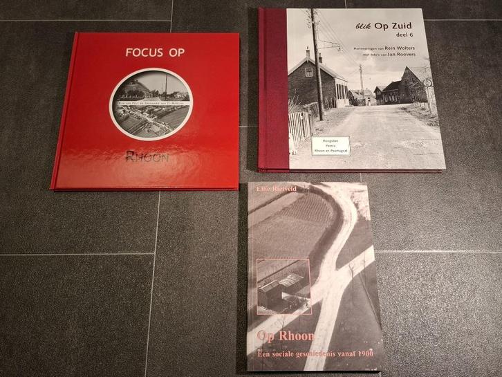 Drie boeken over Rhoon, Zuid - Holland, Boeken, Geschiedenis | Stad en Regio, Gelezen, 20e eeuw of later, Ophalen of Verzenden