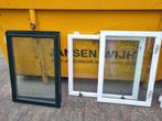 Hardhouten ramen met ouderwets dubbelglas, Doe-het-zelf en Verbouw, Glas en Ramen, Ophalen, Gevelraam of Ruit, Gebruikt, Minder dan 80 cm
