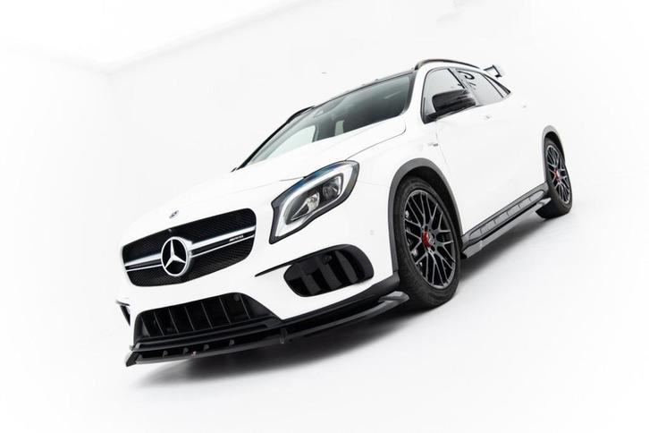 Voorlip diffuser sideskirt spoiler - GLA 45 AMG X156 17-21, Auto diversen, Tuning en Styling, Ophalen of Verzenden