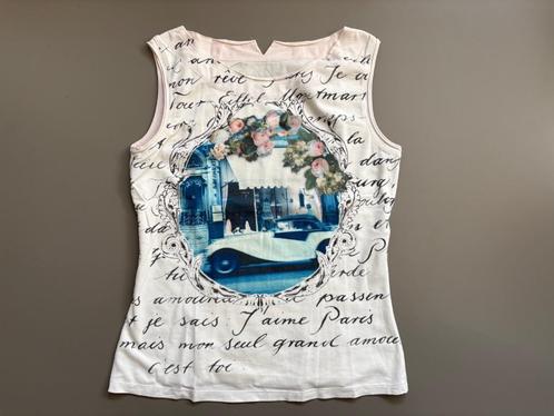 maat N4 40 M dames top topje shirt hemd Marc Cain Marccain, Kleding | Dames, Tops, Gedragen, Maat 38/40 (M), Wit, Zonder mouw