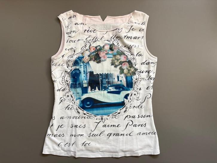 maat N4 40 M dames top topje shirt hemd Marc Cain Marccain, Kleding | Dames, Tops, Gedragen, Maat 38/40 (M), Wit, Zonder mouw