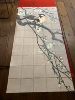 Ixxi koolmezen op bloesemtak 100 x 180, Ophalen, Zo goed als nieuw
