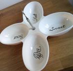 Riviera MAISON serveer schaal met deelvakjes en handsvat, Gebruikt, Overige typen, Ophalen of Verzenden, Overige stijlen