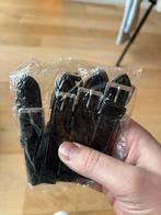 Nieuwe zwarte horlogebandjes 18mm, Overige merken, Overige materialen, Leer, Polshorloge