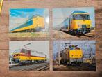 NS spoorwegen ansichtkaarten 4 stuks, Verzamelen, Spoorwegen en Tramwegen, Ophalen of Verzenden, Zo goed als nieuw, Trein