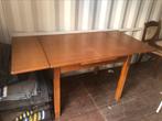 Eetkamer tafel uitschuifbaar vintage deens teakhout, Huis en Inrichting, Ophalen, Gebruikt, Teakhout, 50 tot 100 cm