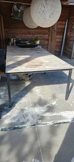 Tuintafel, steigerhout grijs, buitentafel, eettafel, buiten, Ophalen, Gebruikt, Rechthoekig, Hout