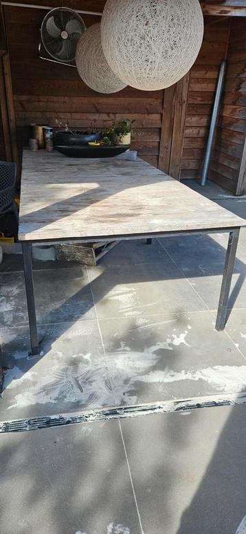 Tuintafel, steigerhout grijs, buitentafel, eettafel, buiten beschikbaar voor biedingen