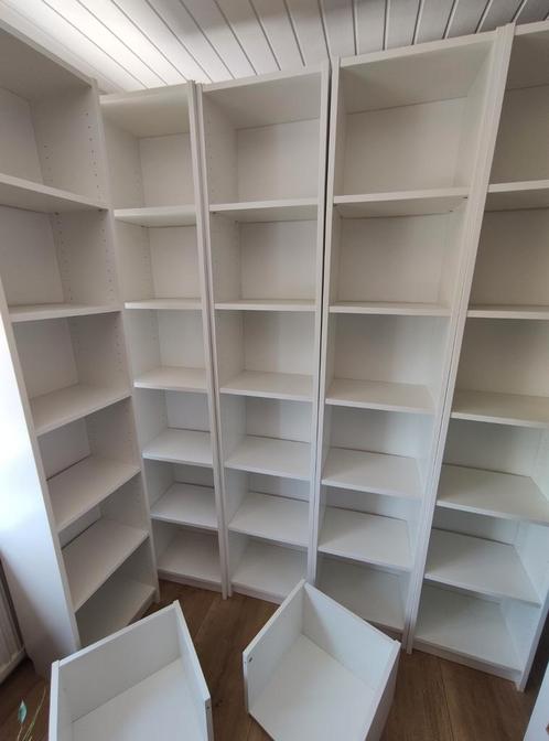 Ikea Billy boekenkasten met bovendeel 11x, Huis en Inrichting, Kasten | Boekenkasten, Gebruikt, 50 tot 100 cm, 200 cm of meer