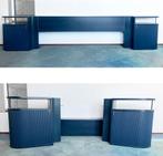 AUPING AURONDE 2000 TYPE 553 BEDKAST BEDACHTERWAND BLAUW, Huis en Inrichting, Slaapkamer | Nachtkastjes, Ophalen, Gebruikt, 55 tot 70 cm