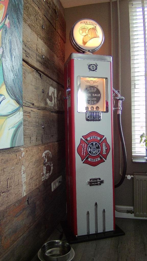 Amerikaanse Fire Chief benzinepomp, Mancave, Verzamelen, Automaten | Overige, Nieuw, Ophalen
