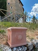 Handgemaakte Italiaanse Terracotta pot - Montepulciano, Vierkant, Nieuw, Tuin, Minder dan 40 cm