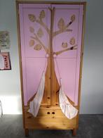 Nieuwe plek gezocht:Orgineel houten kast+ roze schildering, Ophalen, Gebruikt, Kast, 50 tot 70 cm