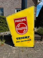 Groot PHILIPS emaille reclamebord, Verzamelen, Merken en Reclamevoorwerpen, Ophalen, Reclamebord, Gebruikt, .