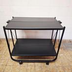 Inklapbare Zwarte Trolley / Sidetable, Huis en Inrichting, Ophalen, Gebruikt, -, -