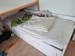 Brimnes wit (Ikea bed), Huis en Inrichting, Slaapkamer | Bedden, Ophalen, 90 cm, Eenpersoons, Wit