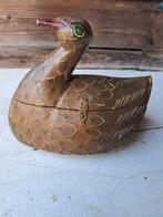 Vintage Houten Eend Doosje, Antiek en Kunst, Curiosa en Brocante, Ophalen of Verzenden
