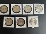 Juliana prachtige serie Rijksdaalders1959-1966, Postzegels en Munten, Munten | Nederland, Koningin Juliana, Setje, Zilver, Ophalen of Verzenden