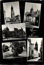 Groeten uit Amersfoort - 5 afb o.a. Muurhuizen - gelopen, Ophalen of Verzenden, Gelopen, Utrecht