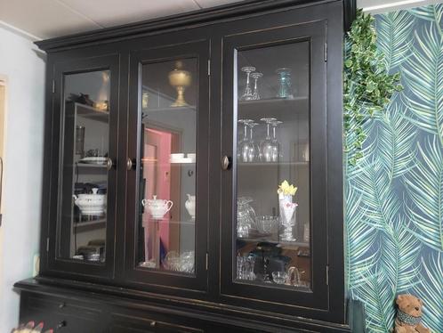 buffetkast zwart, Huis en Inrichting, Kasten | Buffetkasten, Gebruikt, 25 tot 50 cm, Teakhout, Ophalen of Verzenden