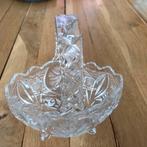 Kristallen schaal met hengsel 21 cm h, 18,5/12cm, Ophalen of Verzenden