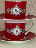 Pip Studio servies Love Birds rood 2 cappuccino kop schotels, Huis en Inrichting, Keuken | Servies, Verzenden, Zo goed als nieuw