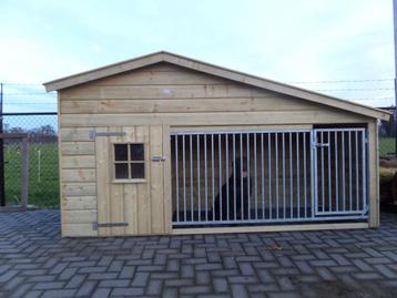 🐕‍🦺maatwerk HONDENVERBLIJF - van hout - ruim en degelijk beschikbaar voor biedingen