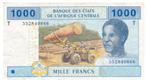CAS / Congo (T), 1000 Francs, 2002, Postzegels en Munten, Bankbiljetten | Afrika, Los biljet, Ophalen of Verzenden, Overige landen