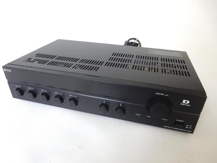 TOA A2120d EB PA 100 volt versterker mooie staat., Audio, Tv en Foto, Versterkers en Receivers, Gebruikt, Overige systemen, 120 watt of meer