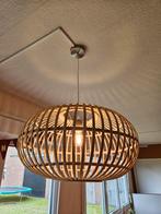 Bamboe hanglamp, Huis en Inrichting, Lampen | Hanglampen, Minder dan 50 cm, Zo goed als nieuw, Hout, Ophalen