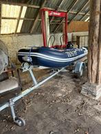 Mooie RIB 310 op trailer met 20 pk Suzuki, Watersport en Boten, Rubberboten, Gebruikt, Benzine, Minder dan 70 pk, Overige materialen