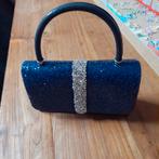 Blauwe tas met glitters, Ophalen of Verzenden, Nieuw, Blauw, Avondtasje