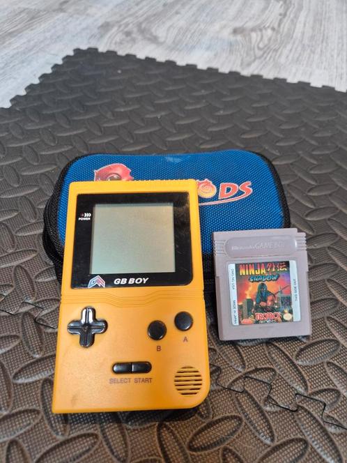 Gameboy replica + replica game, Spelcomputers en Games, Spelcomputers | Nintendo Game Boy, Zo goed als nieuw, Game Boy Classic