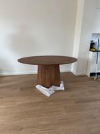 Nieuwe japandi houten ovale eettafel bruin, Ophalen, Nieuw, Vijf personen of meer, Ovaal