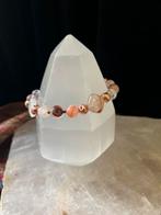 Bergkristal azeztuliet pink fire divine love agnetiet uniek, Ophalen of Verzenden, Nieuw, Met bedels of kralen